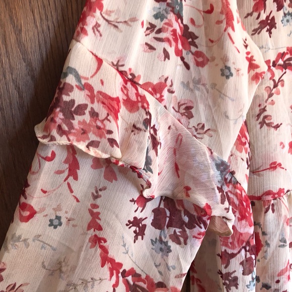 High neck ruffled sheer BOHO SUNDANCE BLOUSE! - Picture 4 of 5